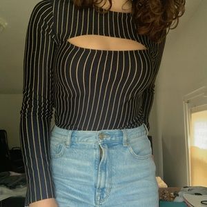 cute zara striped long sleeve